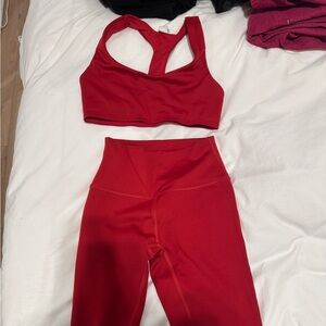 ALO Yoga Vibrant Red Sports Bra